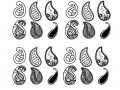 Graceful paisley patterns