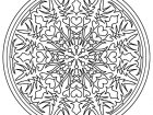 Coloring mandala difficile 9