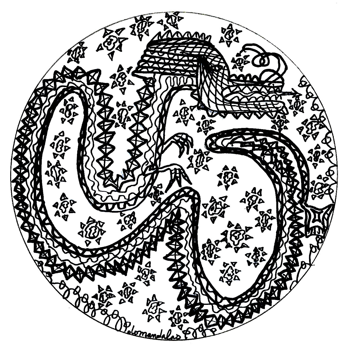 Dragão mandala (Mandalas temáticas : Animais) Dragão mandala (Mandalas temáticas : Animais)