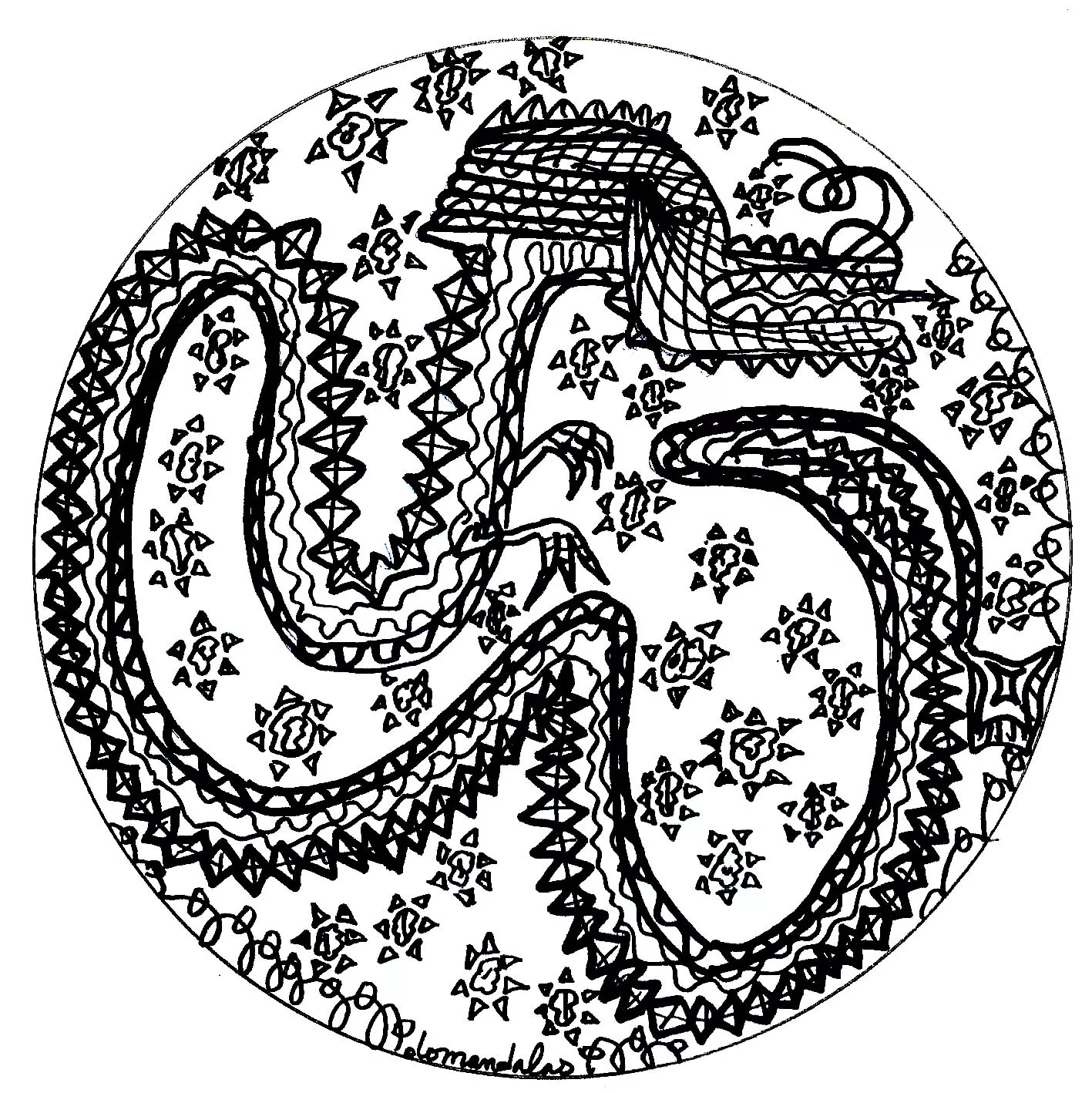 Dragão mandala (Mandalas temáticas : Animais)