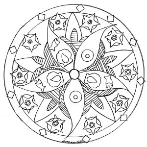 Mandala estrela-do-mar (Mandalas temáticas : Animais)