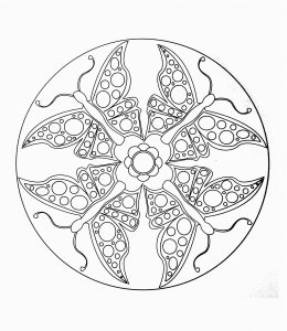 Mandala papillons (Mandalas temáticas : Animais)