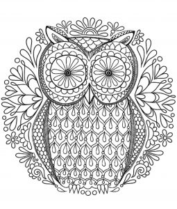 Mandala grátis hibou