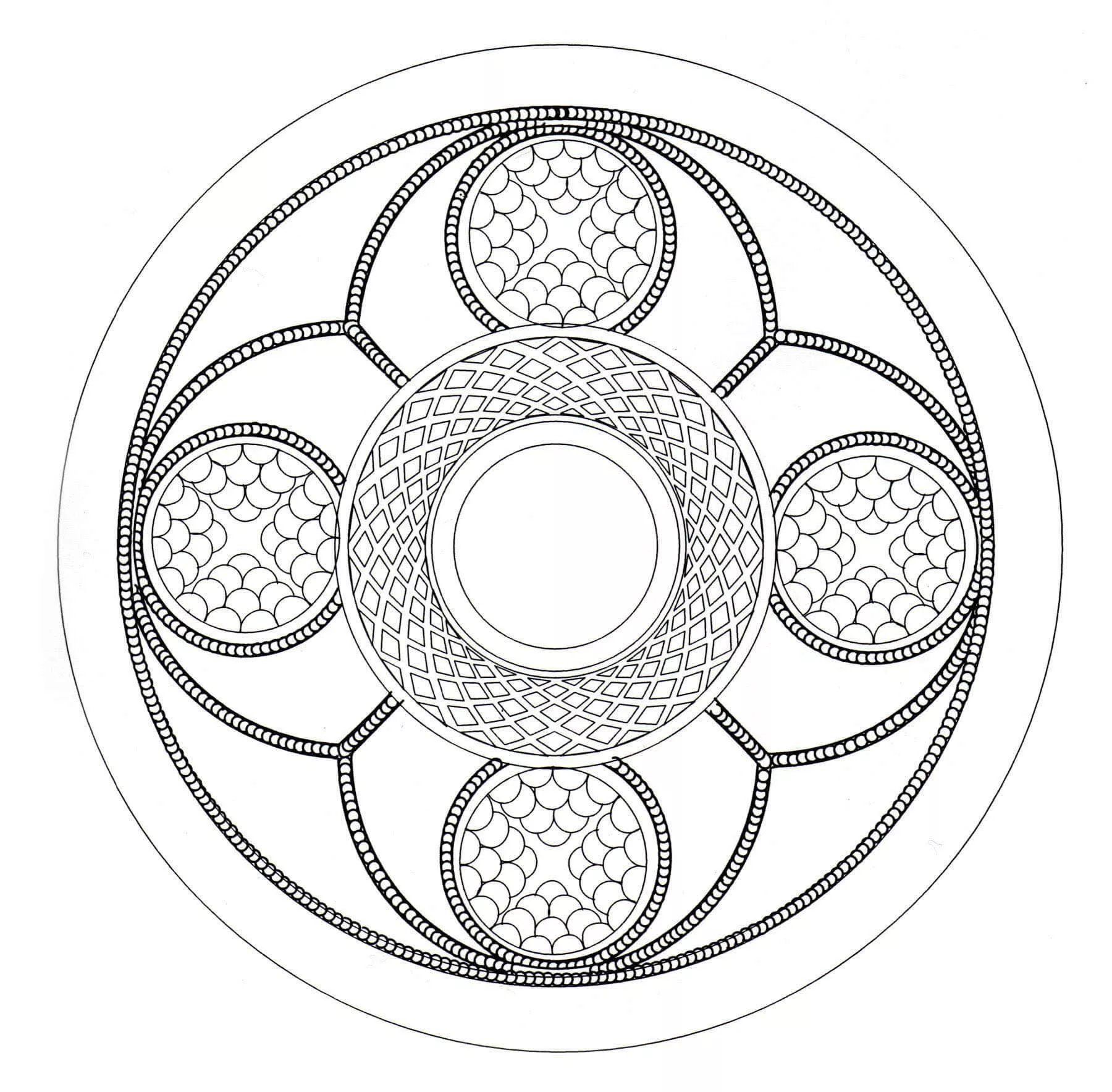 Mandala celta difícil (Mandalas de Nível de Dificuldade : Difícil)