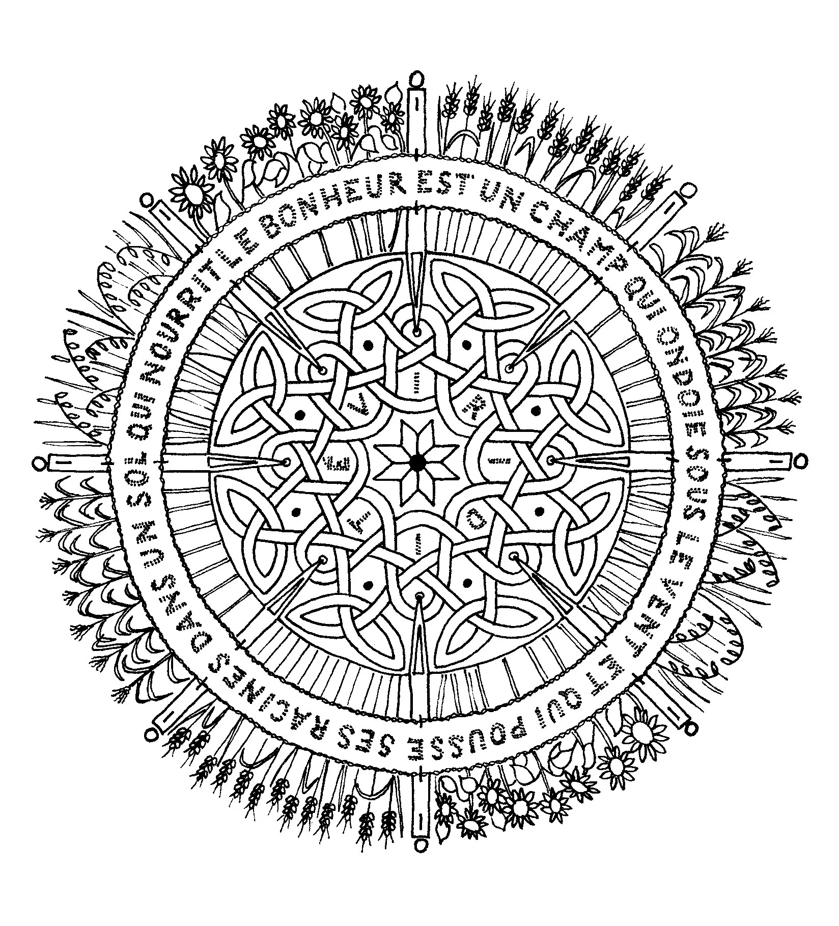 Mandala-a-colorir-adulto-difícil (14) (Mandalas de Nível de Dificuldade : Difícil)