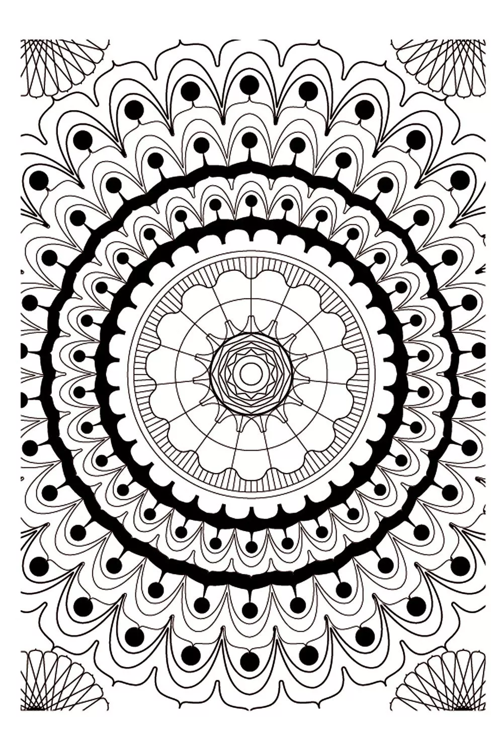 Mandala-a-colorista-adulto-difícil (13) (Mandalas de Nível de Dificuldade : Difícil)