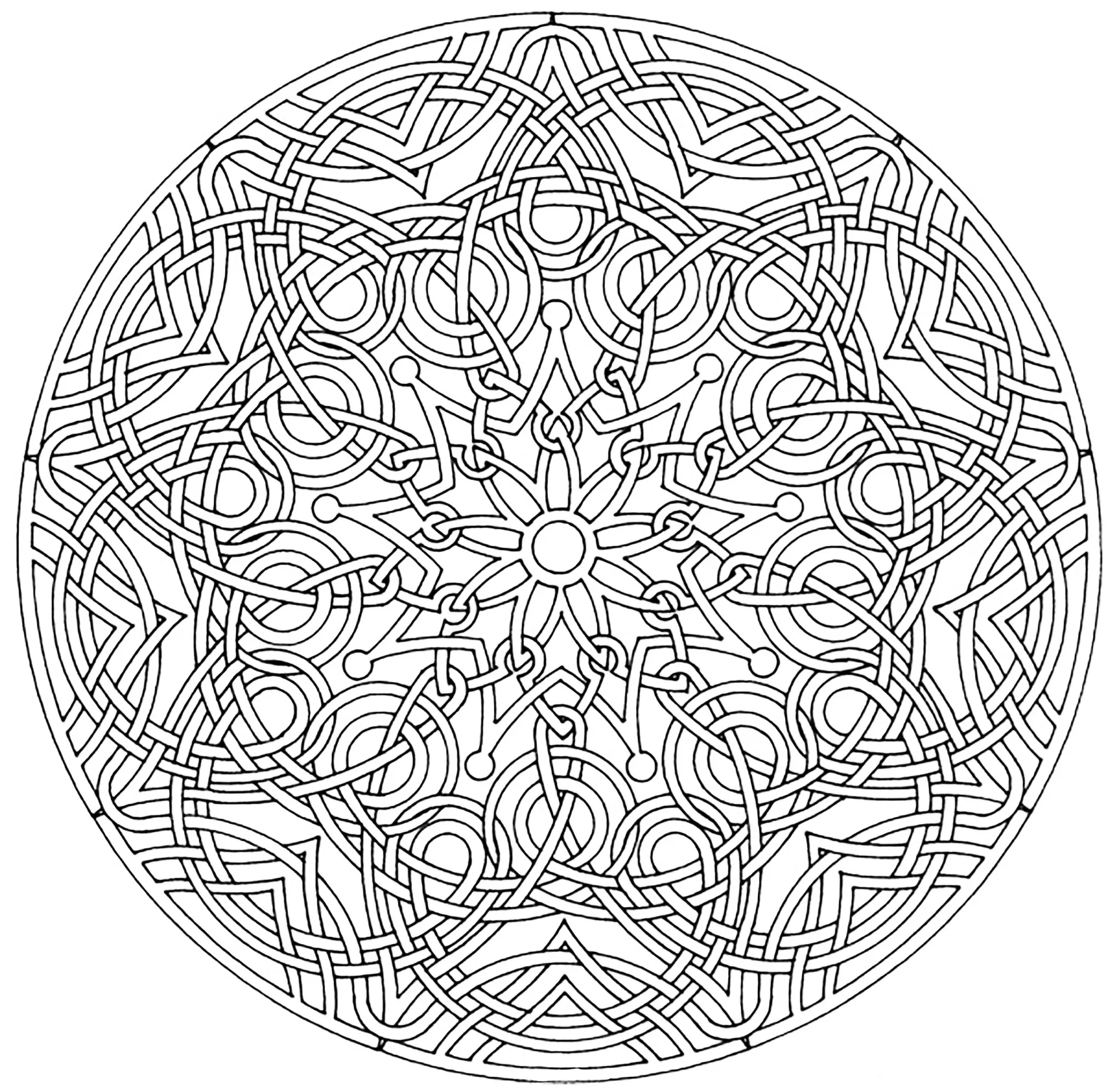 Mandala real (Mandalas de Nível de Dificuldade : Difícil)