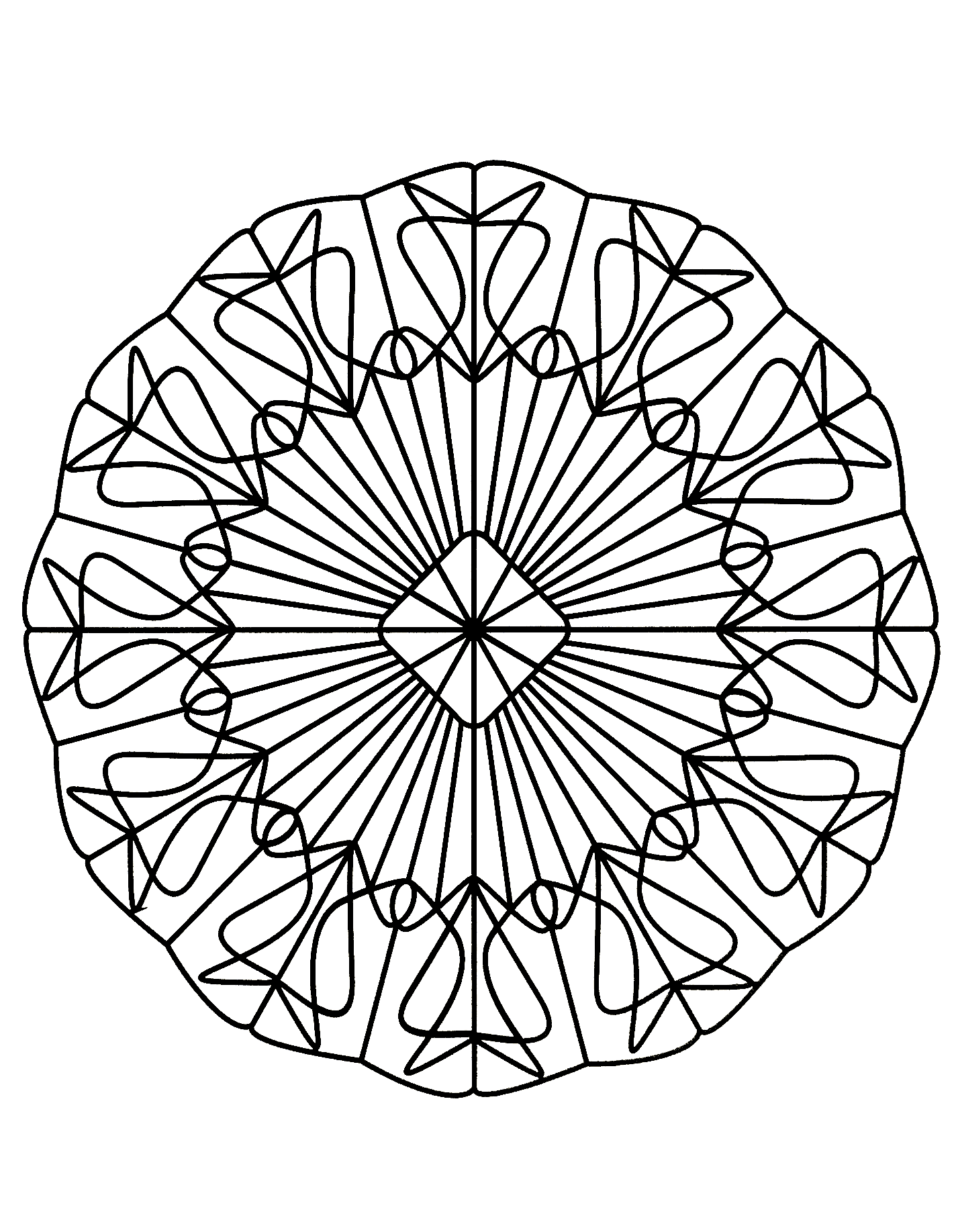 Mandala mágica (Mandalas de Nível de Dificuldade : Difícil)
