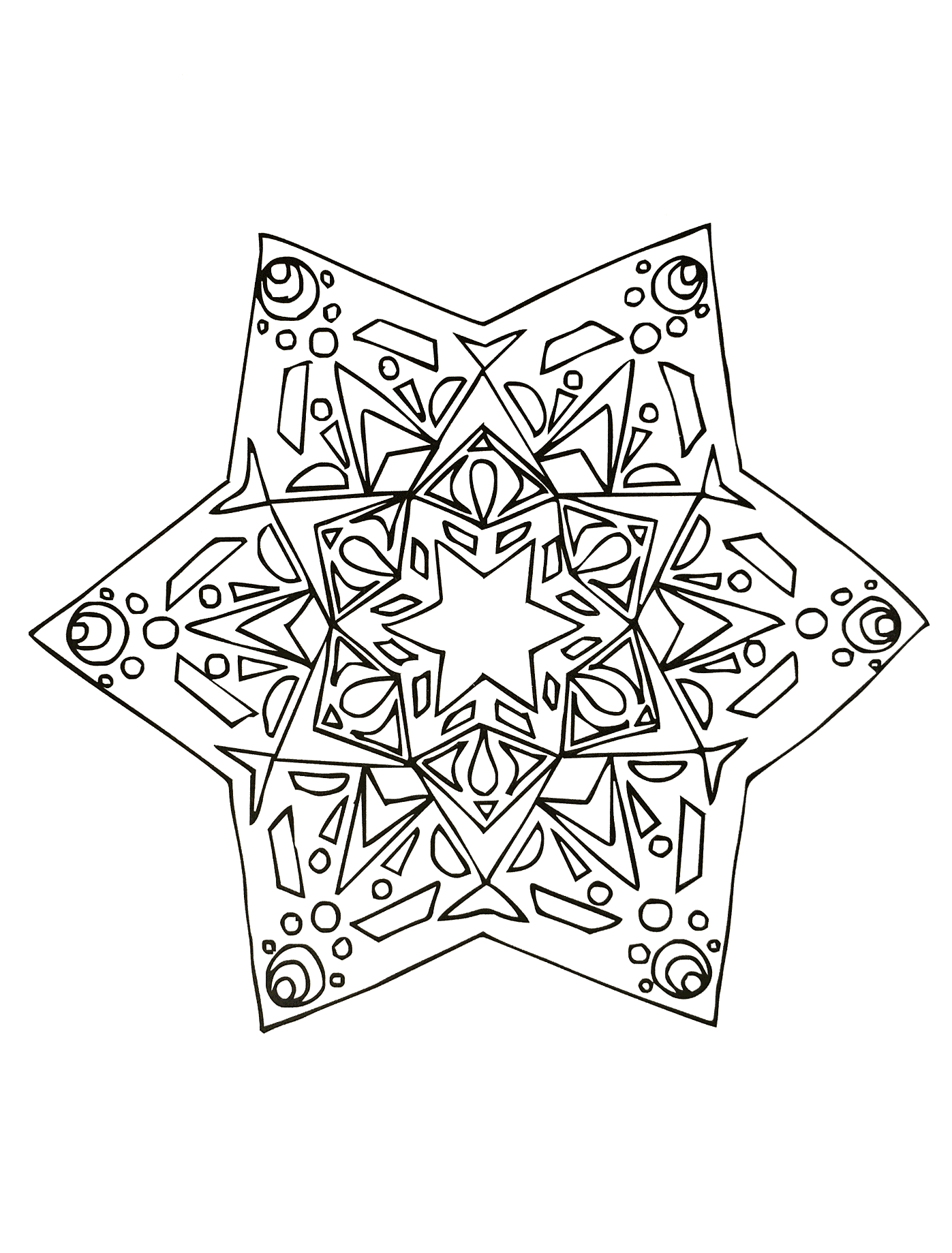 Mandala gratuito para imprimir dificil - 85835 (Mandalas de Nível de Dificuldade : Difícil)