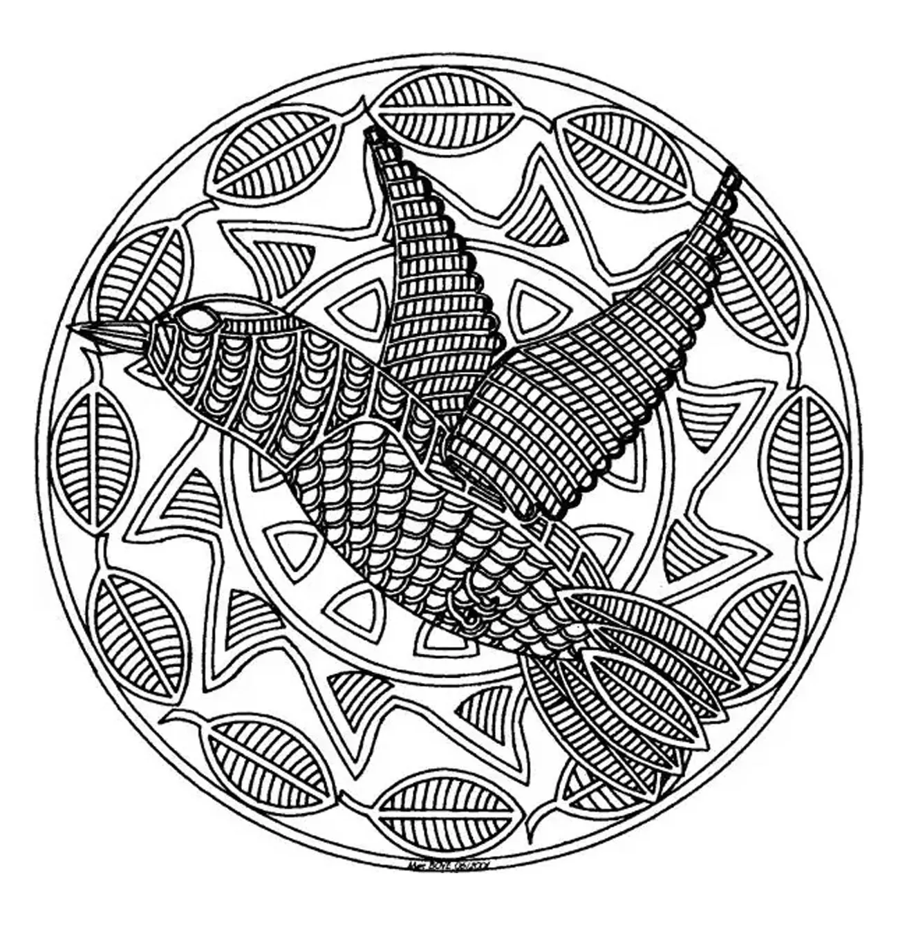 Mandala-a-colorista-adulto-difícil (11) (Mandalas de Nível de Dificuldade : Difícil)