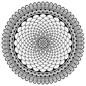 Mandala de pétalas pequenas