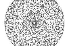 Mandala A Colorir Adulto Difícil  4 