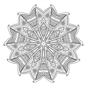 Mandala joli e floral