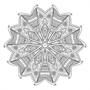 Mandala joli e floral