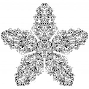 Mandala Vegetação Estrelada