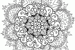 Mandala A Colorir Adulto Difícil  4 