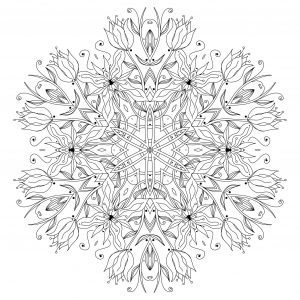 Mandala floral única