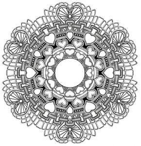 Mandala do amor para o Dia dos Namorados