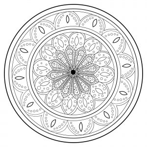 Uma mandala mágica e complexa