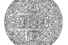 Mandala A Colorista Adulto Difícil  1 