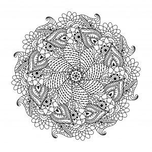 Mandala De Simetria Florida