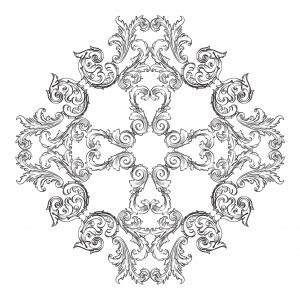 Mandala Complexa De Estilo Vintage