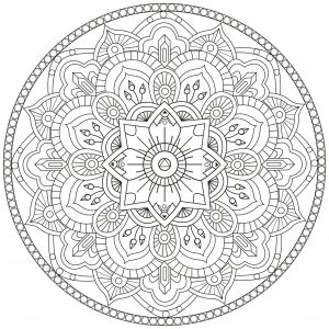 Mandala Com Linhas Regulares