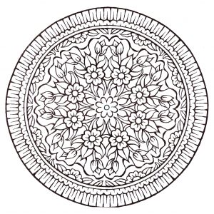 Flores Mandala Estilo Vintage