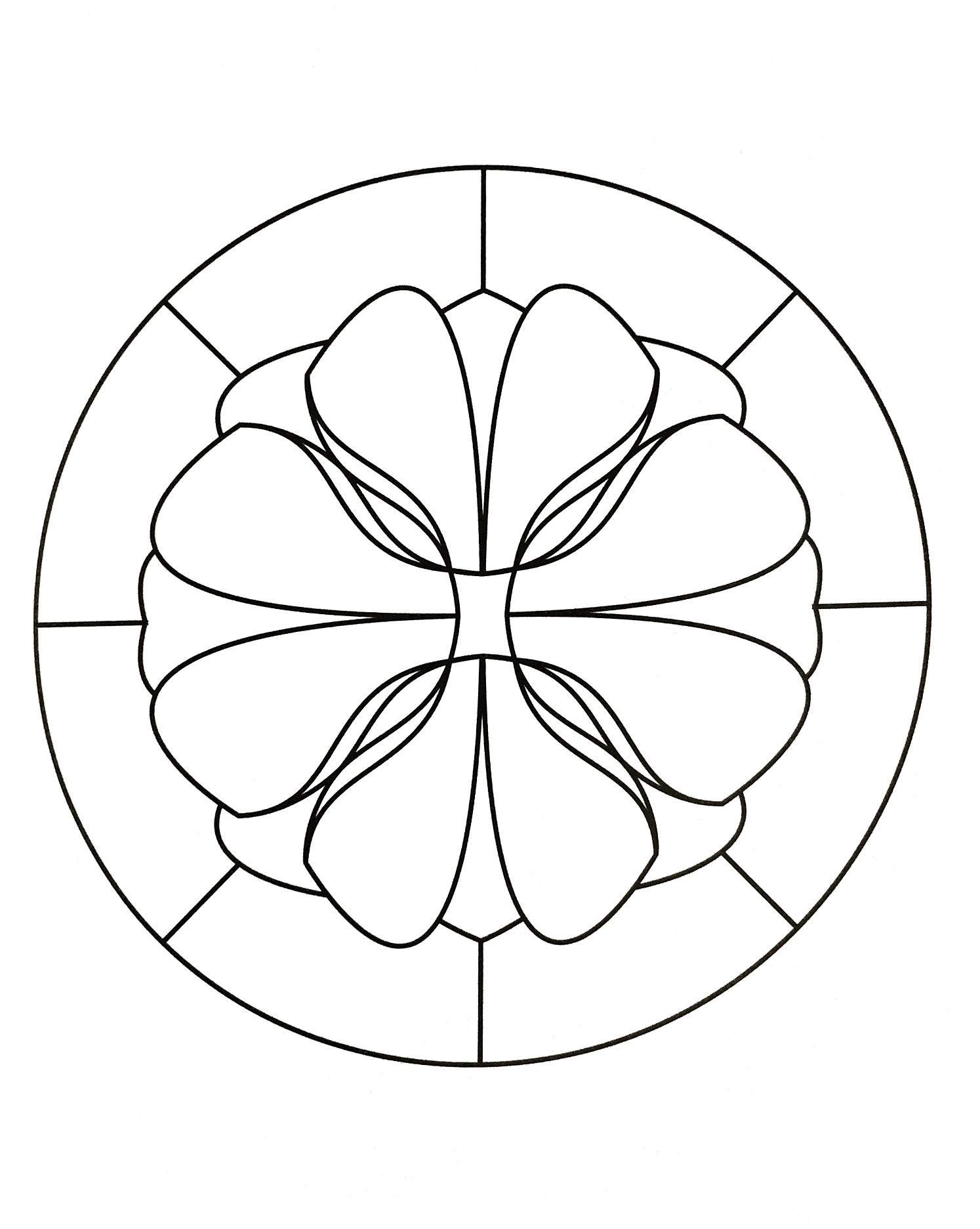 Mandalas de flores pequenas (Mandalas de Nível de Dificuldade : Fácil (para crianças))
