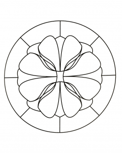 Mandalas de flores pequenas (Mandalas de Nível de Dificuldade : Fácil (para crianças))