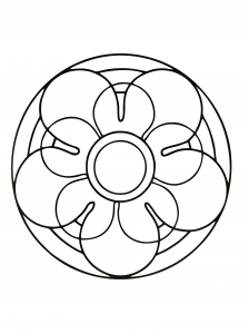 Mandala simples para os mais pequenos