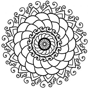 Mandala bonita e simples