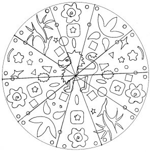 Mandala simples Leão