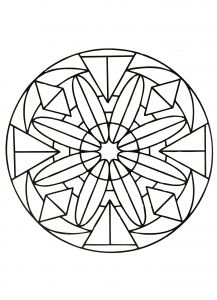 Mandala simétrica fácil