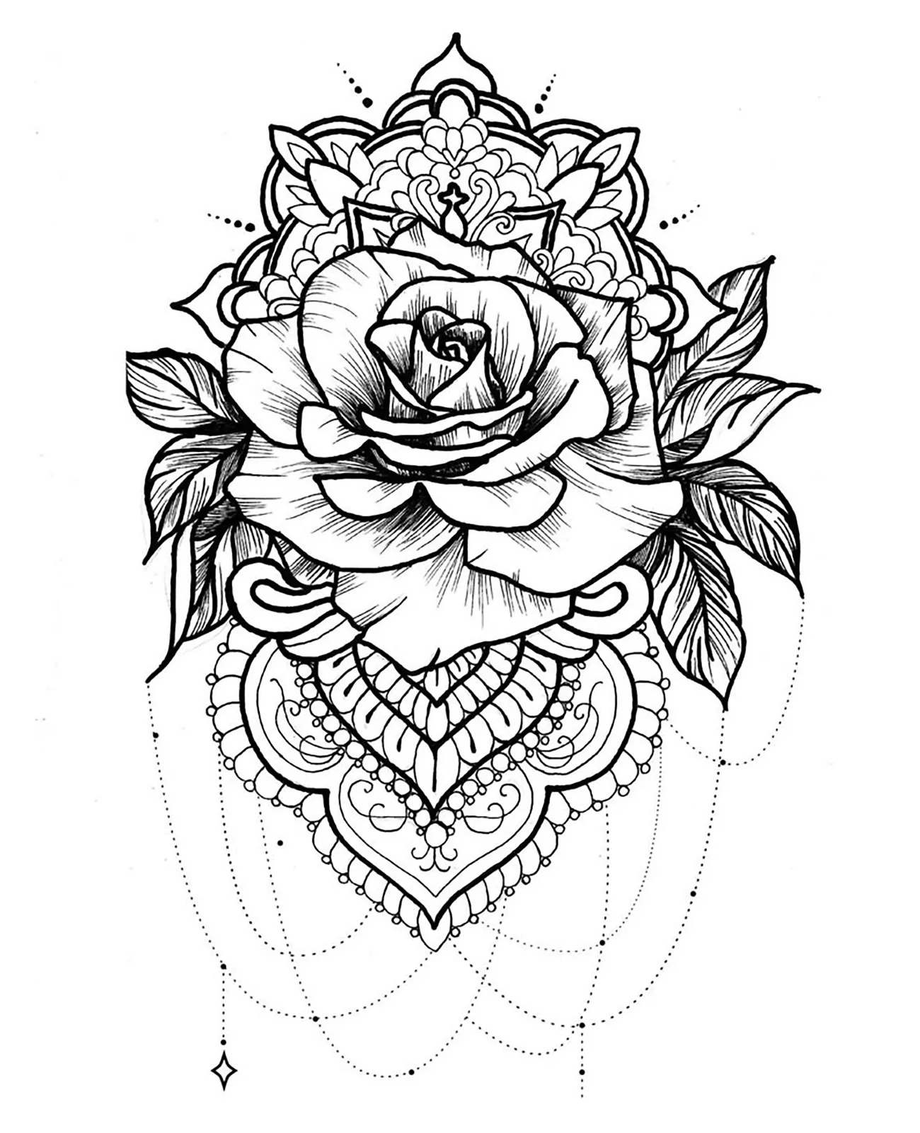 Mandala-idee-inspiração-tatouage-3 (Mandalas temáticas : Desenhos de tatuagem)
