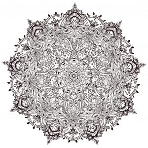 Mandala ultra-detalhada