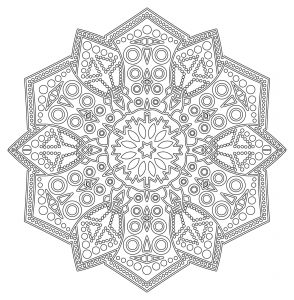 Mandala de renda complexa