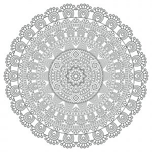 Mandala anti stress muito detalhada