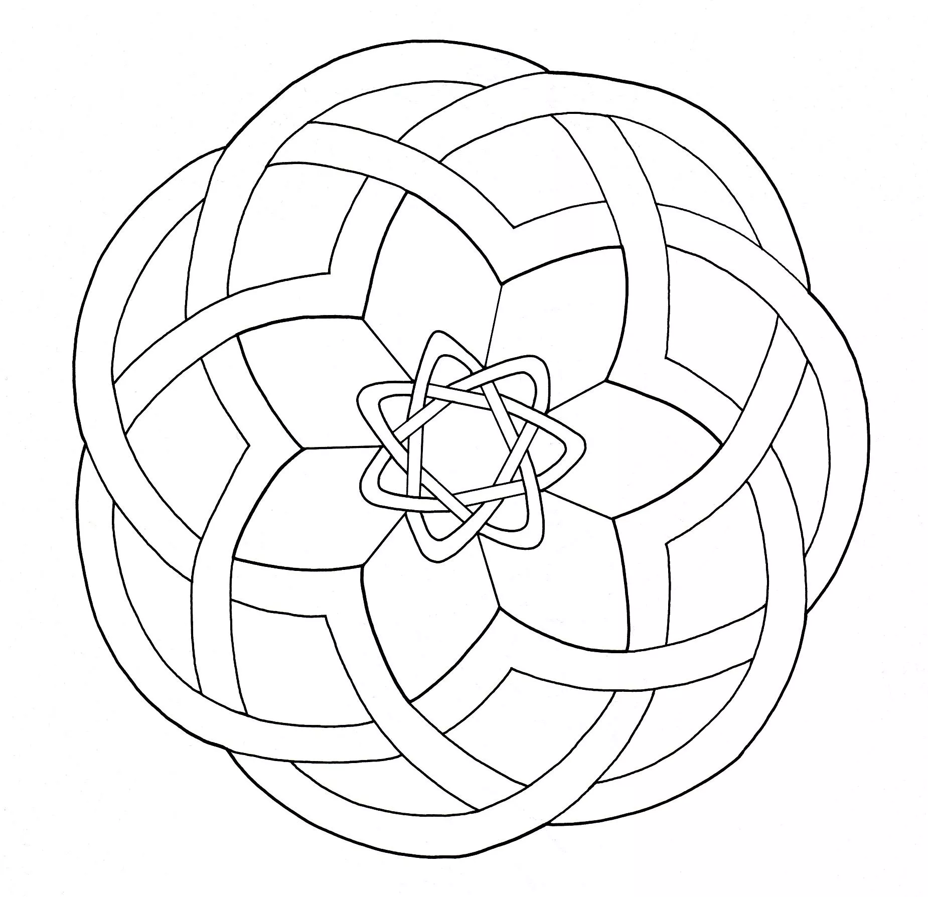 Mandala de estrela celta (Mandalas de Nível de Dificuldade : Normal)