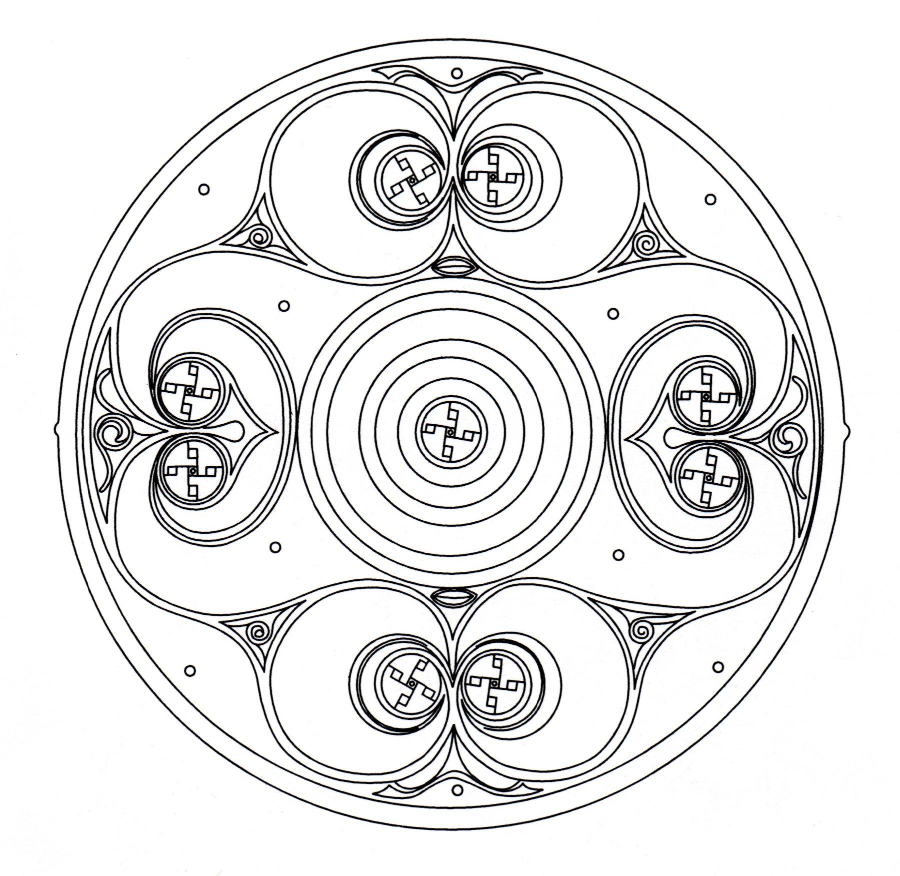 Mandala celta simples (Mandalas de Nível de Dificuldade : Normal)