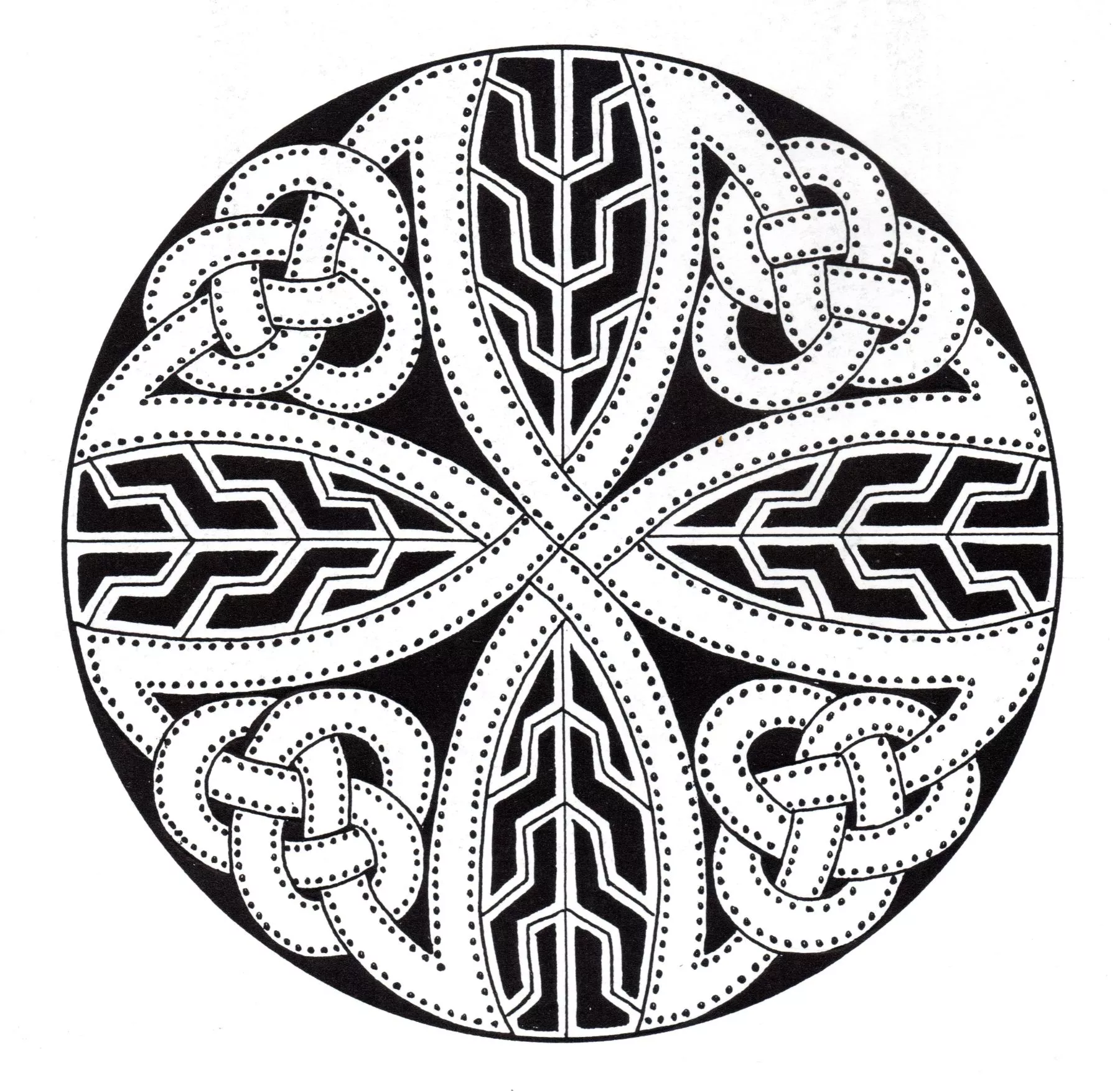Mandala celta escura (Mandalas de Nível de Dificuldade : Normal)