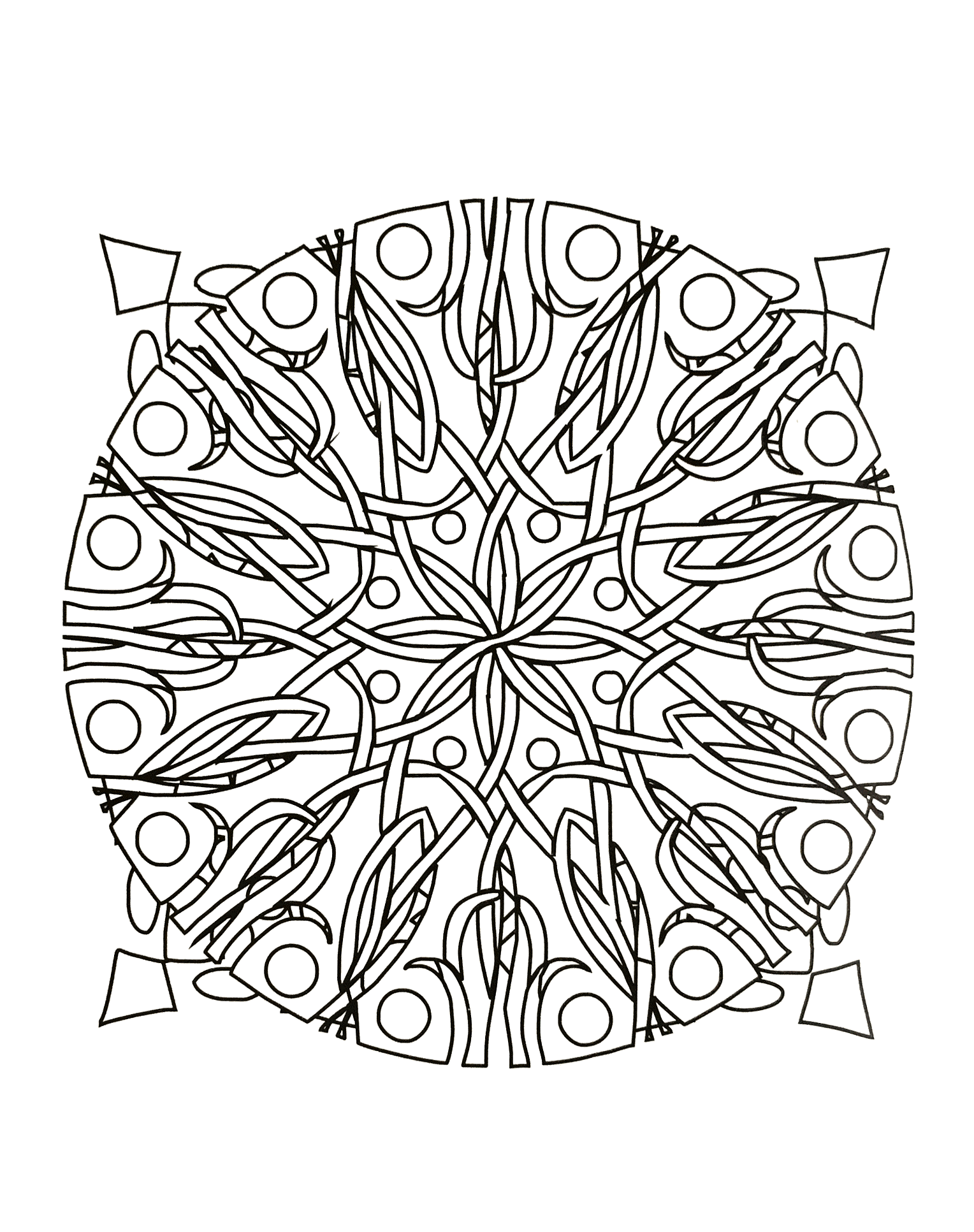 Mandala-a-colorier-gratuit-ronces (Mandalas de Nível de Dificuldade : Normal) Mandala-a-colorier-gratuit-ronces (Mandalas de Nível de Dificuldade : Normal)