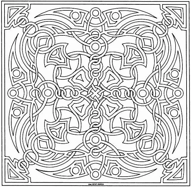 Mandala-a-colorier-gratuit-a-imprimer (23) (Mandalas de Nível de Dificuldade : Normal)