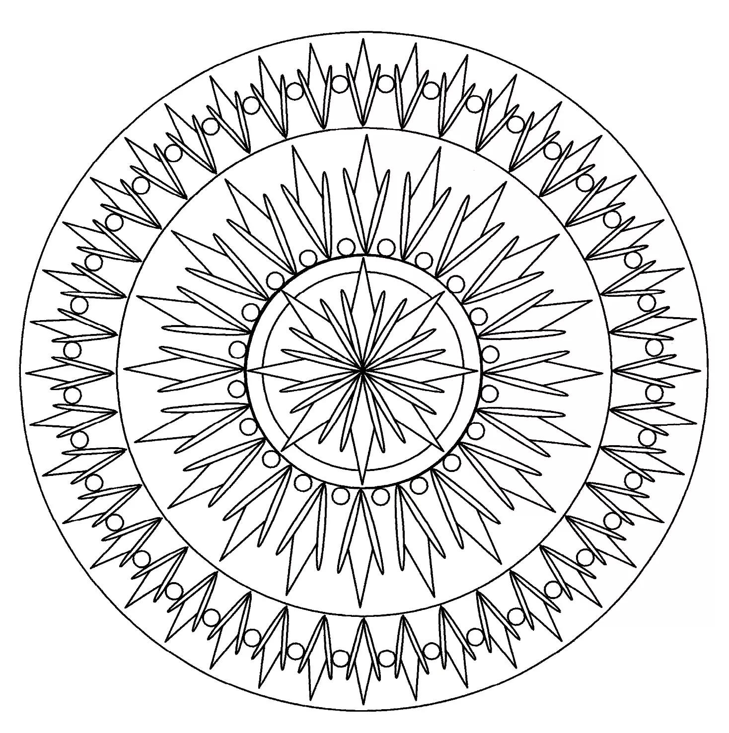 Mandala solar (Mandalas de Nível de Dificuldade : Normal)