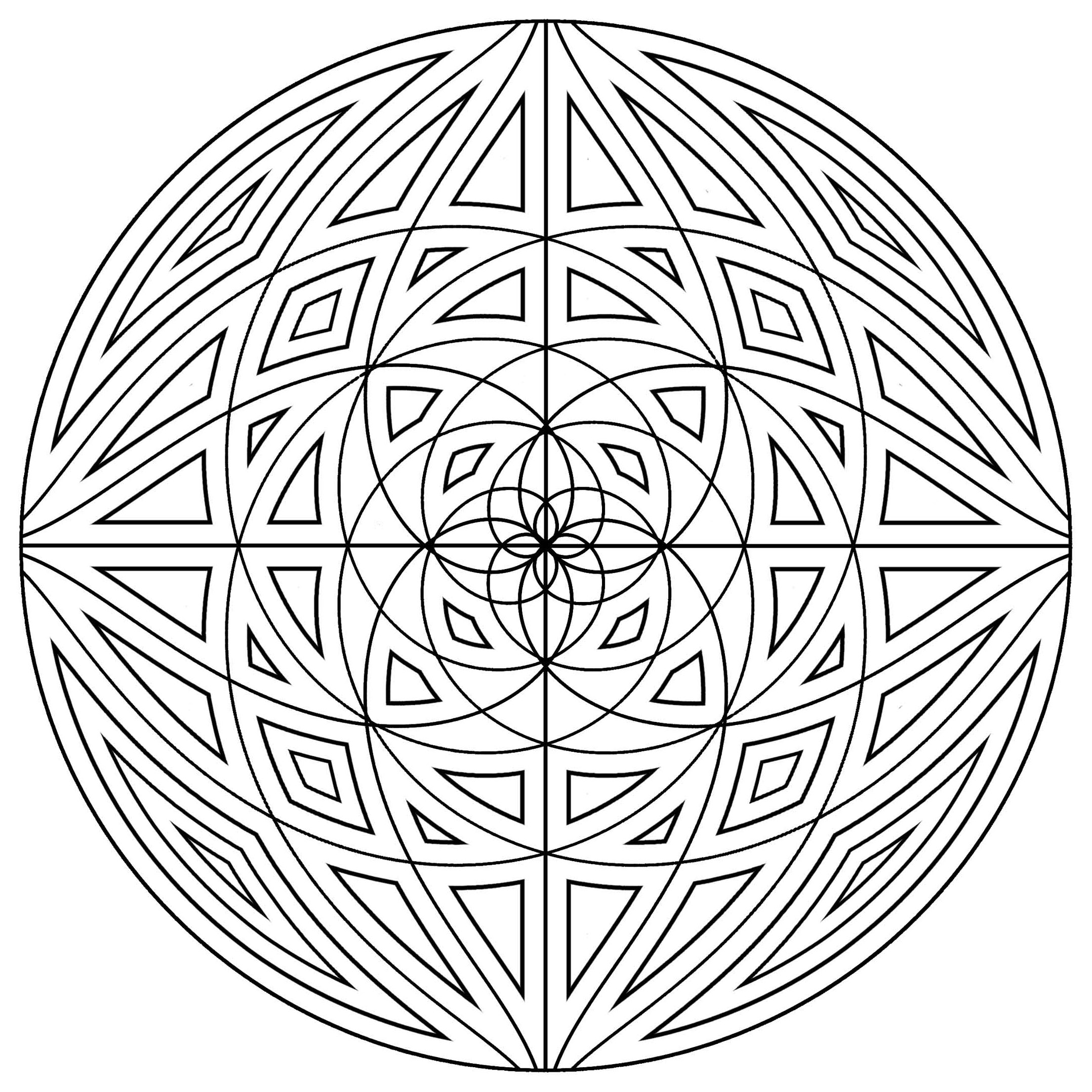 Mandala-com-linhas-concêntricas (Mandalas de Nível de Dificuldade : Normal) Mandala-com-linhas-concêntricas (Mandalas de Nível de Dificuldade : Normal)