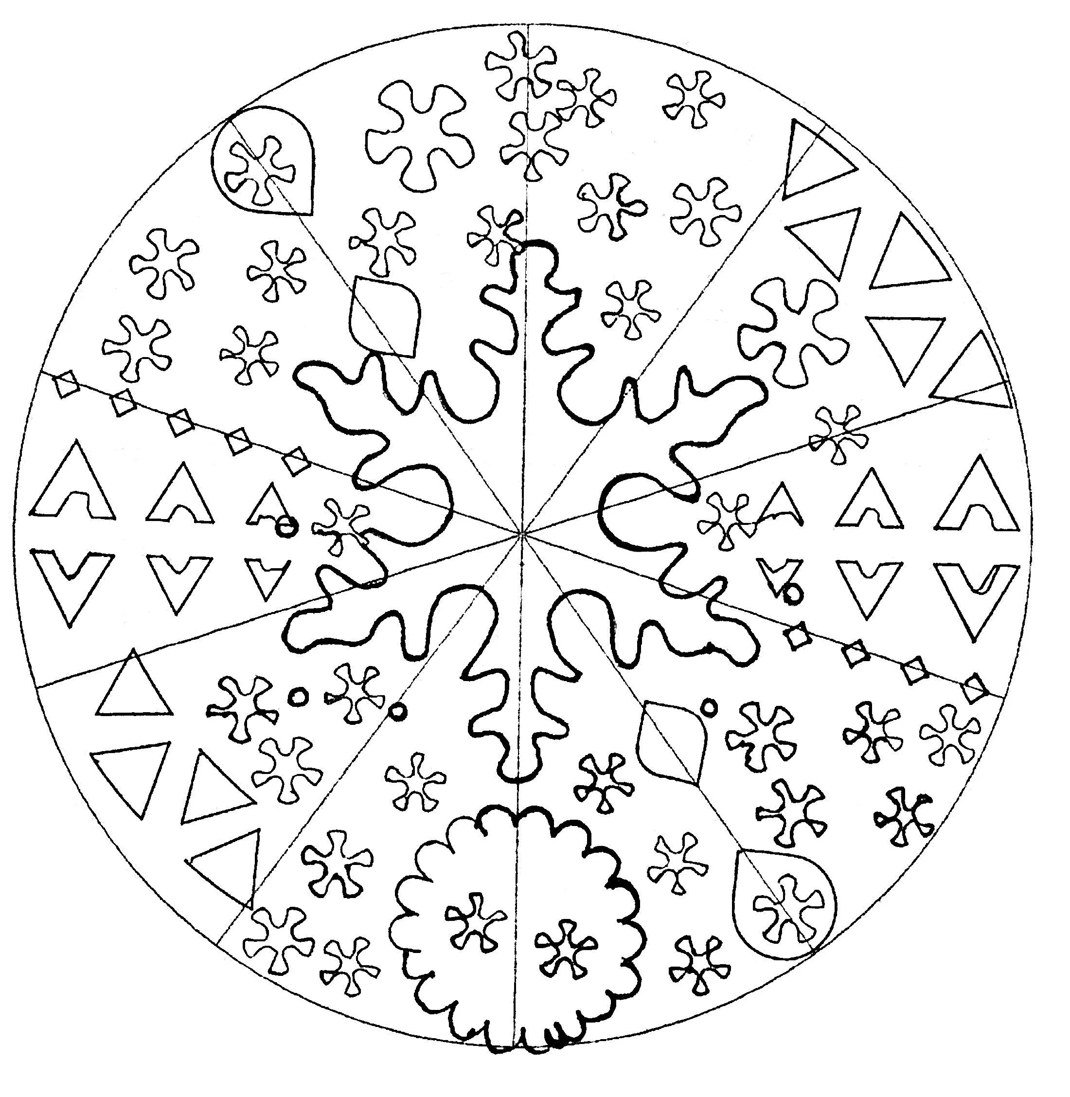 Mandala do fundo do mar (Mandalas de Nível de Dificuldade : Normal)
