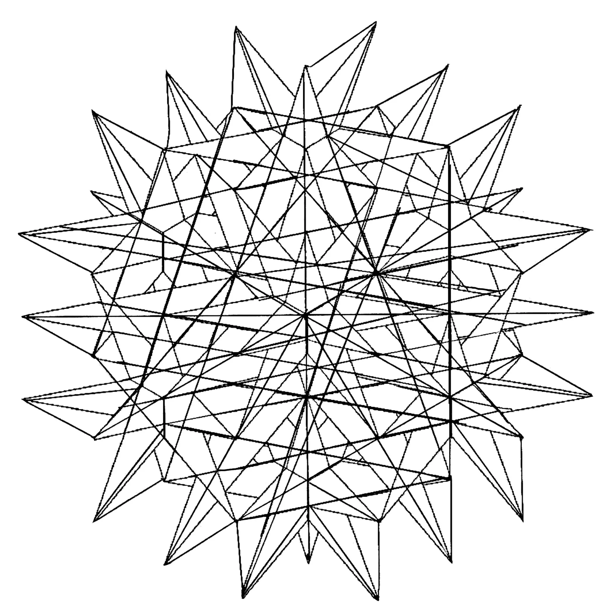 Mandala com bordos finos (Mandalas de Nível de Dificuldade : Normal)