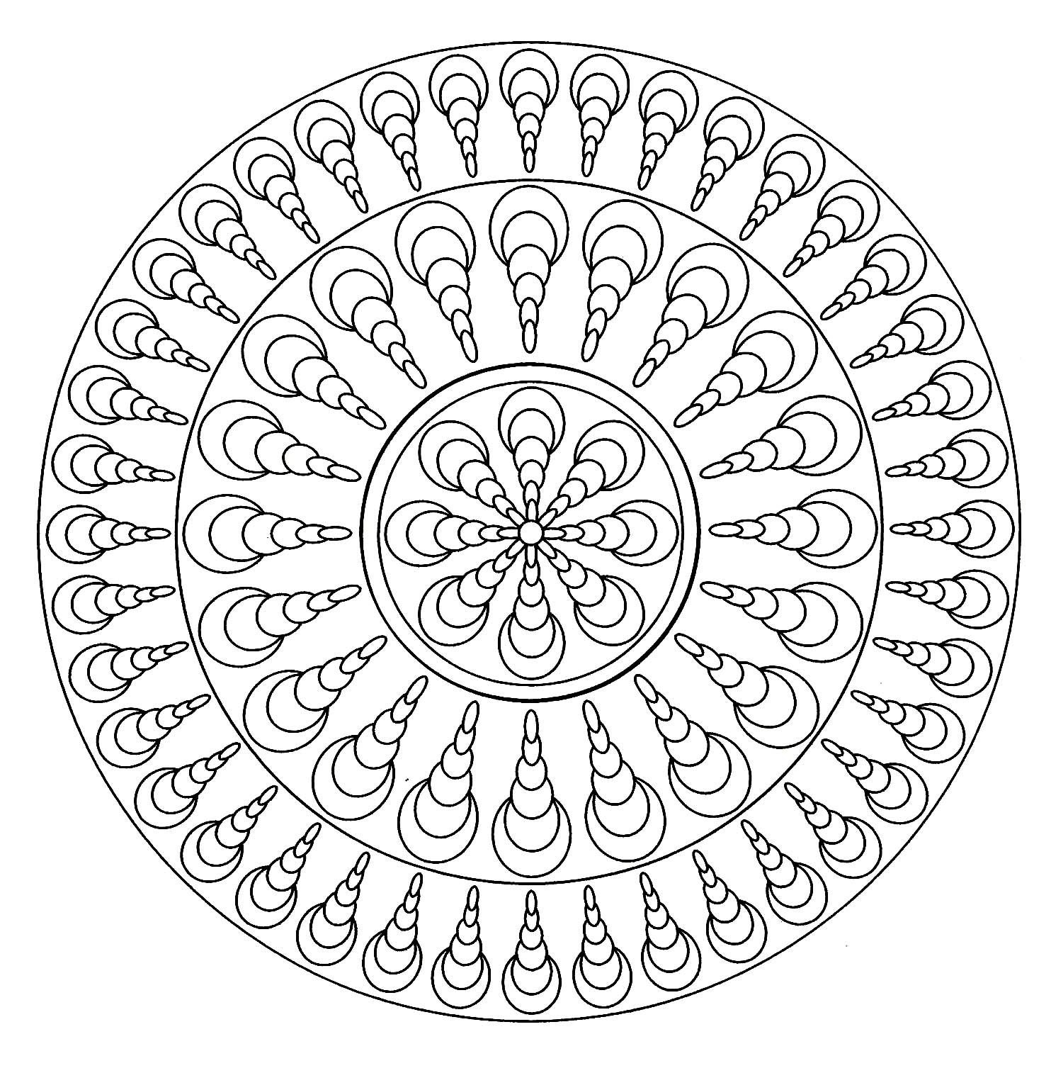 Se procura uma Mandala com conchas que não seja demasiado complicada de colorir, mas com um nível de dificuldade relativo, esta é perfeita para si.