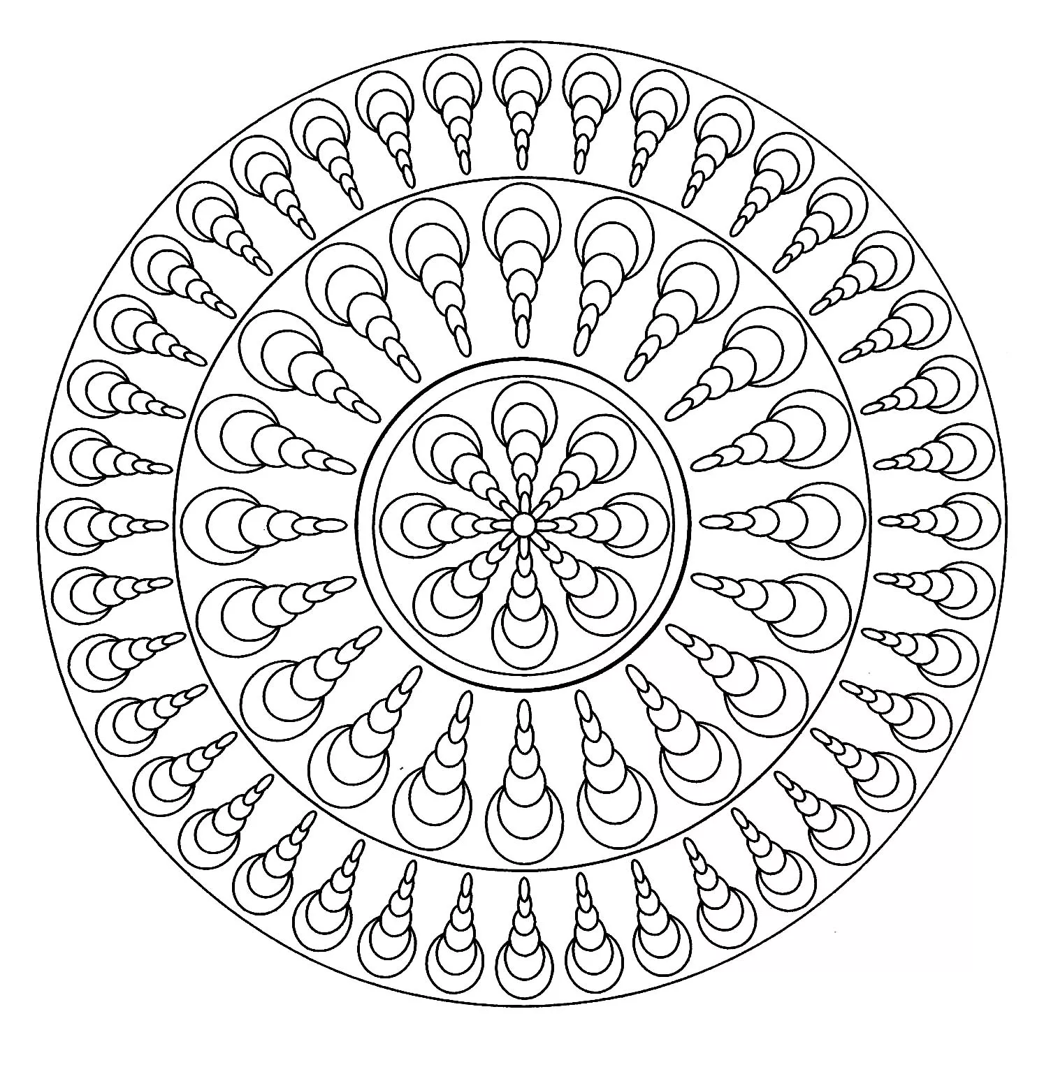 Conchas de mandala (Mandalas de Nível de Dificuldade : Normal)