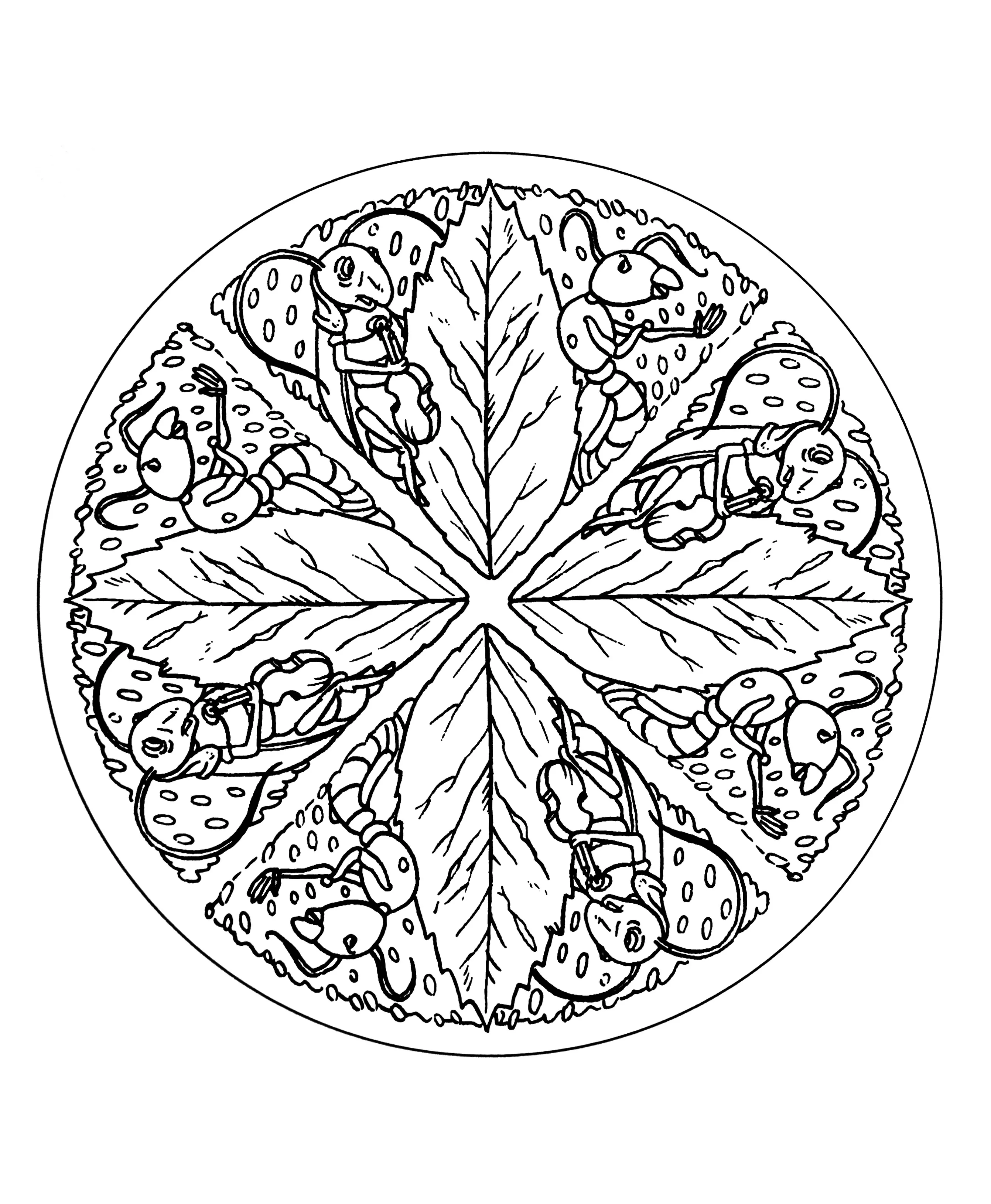 Mandala-a-colorier-gratuit-a-imprimer (17) (Mandalas de Nível de Dificuldade : Normal)